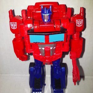 Transformers Optimus Prime Cyberverse Action Attackers 1-Step Changer Action Fig